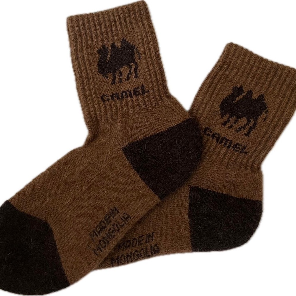 Camel wool socks made in Mongolia